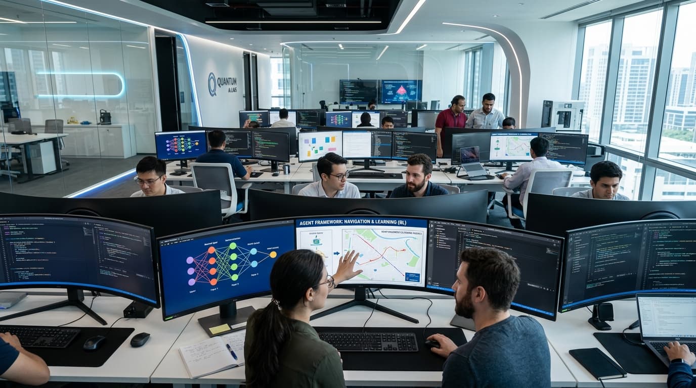 AI research and engineering workspace with intelligent agent pipelines